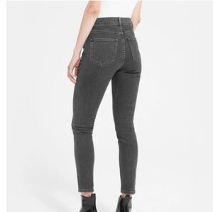 Everlane Black Faded Denim High-rise Ankle Jeans - 31
